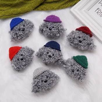 

Winter Knit Cute 3D Cartoon Knitted Black Teddy Plush Bluetooth Earphone Case For AirPods Pro Accessorie Cover