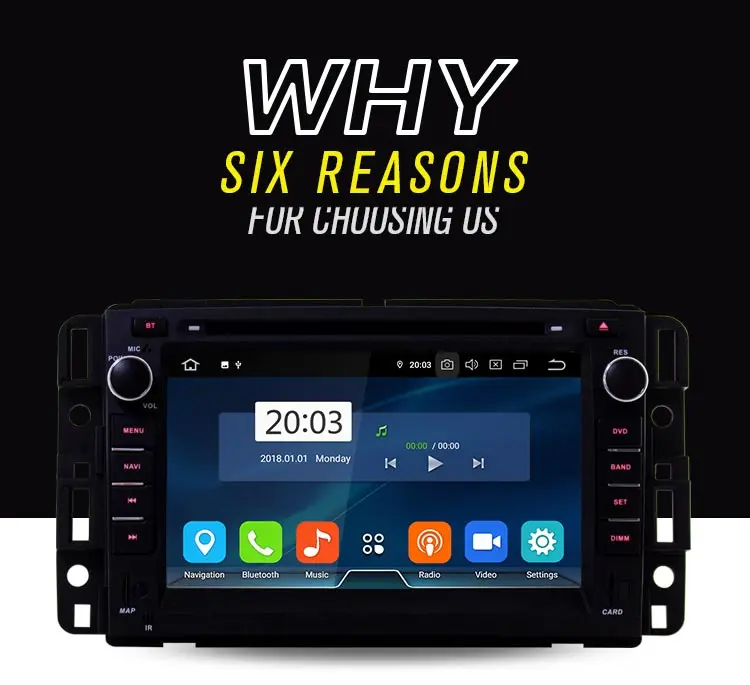 LJDA Android 9,0 автомобильный dvd-плеер для Chevrolet Tahoe траверс BUICK Enclave GMC Yukon Tahoe Acadia Мультимедиа gps 2 Din радио DSP