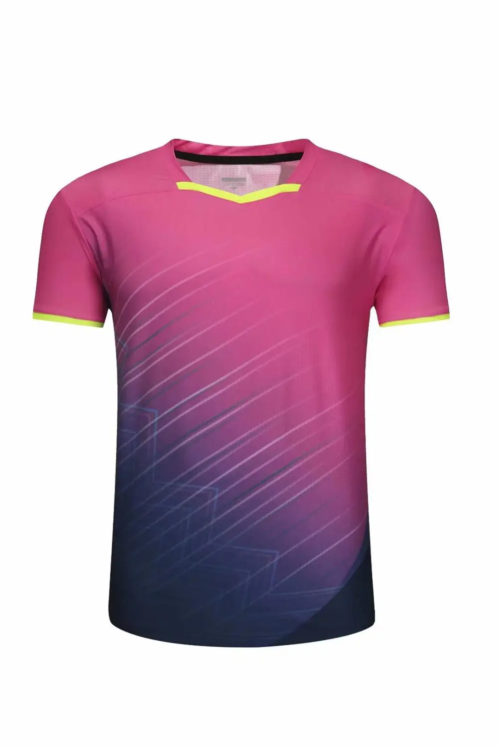 11933 shirts Спортивная брендовая быстросохнущая дышащая футболка для бадминтона, футболки для мужчин и женщин для игры в настольный теннис, волейбол, команды для бега, тренировок - Цвет: 11933 shirts