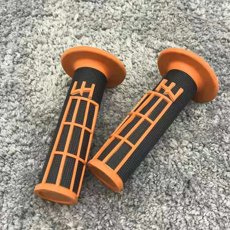 Новинка,, рукоятка MX Grip EMIG Grip для KLX CRF, для мотоцикла, грязи, питбайк, резиновый руль, поворотная рукоятка для геля GP - Цвет: Оранжевый