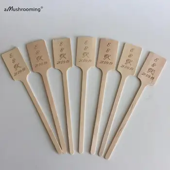 

x200 Personalized Wedding Invitation Decor Wooden Rectangle Stirrers with Name and Date Swizzel Cocktail Stirrers