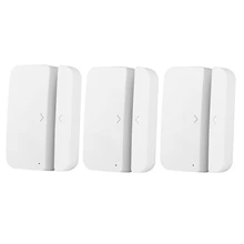 Détecteur magnétique intelligent Tuya, détecteur d'ouverture de porte/fenêtre, détecteur d'ouverture/fermeture de porte, contrôle par application, fonctionne avec Amazon Alexa, 3 jeux