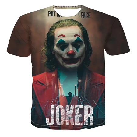 AE698 New Arrival Horror Movie Child of Play Character Chucky 3D printed men's T-shirt summer casual shirt Casual clown T-shirt - Цвет: AE698
