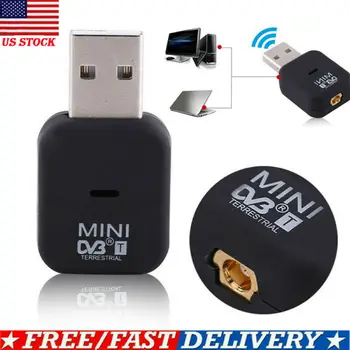 

US New USB 2.0 Digital DVB-T SDR+DAB+FM HDTV TV Stick Tuner Antenna Dongle Video