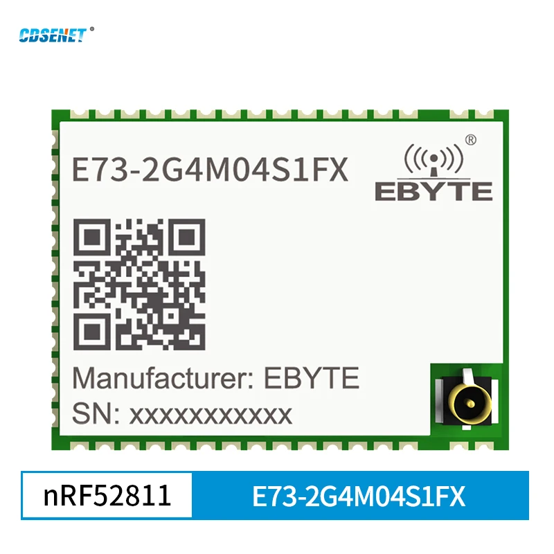 CDSENET nRF52811 2.4G E73-2G4M04S1FX ARM CORTEX-M4 Core Bluetooth wireless module Support Ibeacon and ordinary broadcast switch i3 370m slbuk cpu 2 4 ghz i3 370m cpu ppga988 support hm55 qh57 core processor i3 370m 3m cache rpga988a