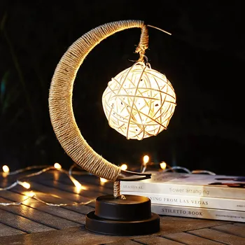

Modern Matel Star Model Light Home Decoration Iron Moon Figurines Bitthday Party Night Light Wedding Desk Decorative Party Props
