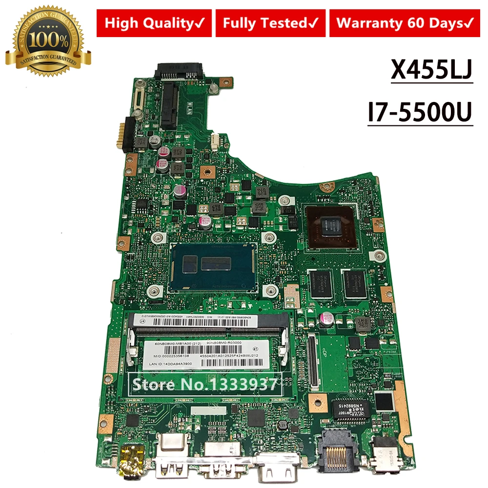 X455LJ mainboard For ASUS X455L X455LJ X455LB X455LD A455L F455L K455L