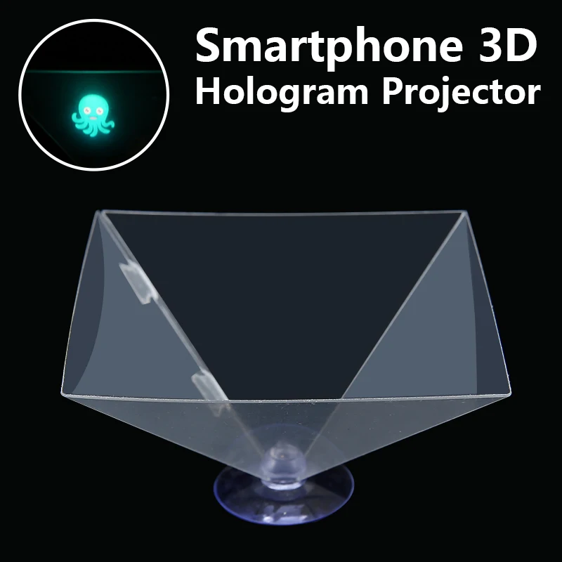 3D голографическая Пирамида дисплей проектор видео Стенд проекция Виртуальная