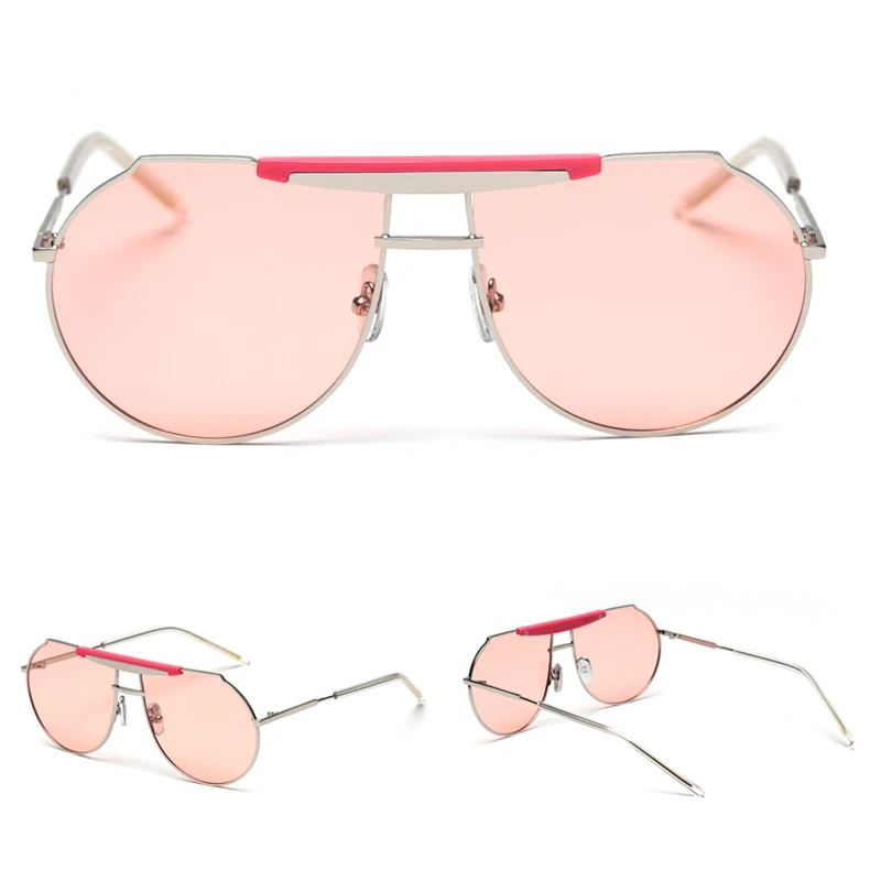 Peekaboo uv400 поляризационные солнцезащитные очки для мужчин, большие размеры, нестандартная металлическая оправа, тонированные Винтажные Солнцезащитные очки для женщин, высокое качество