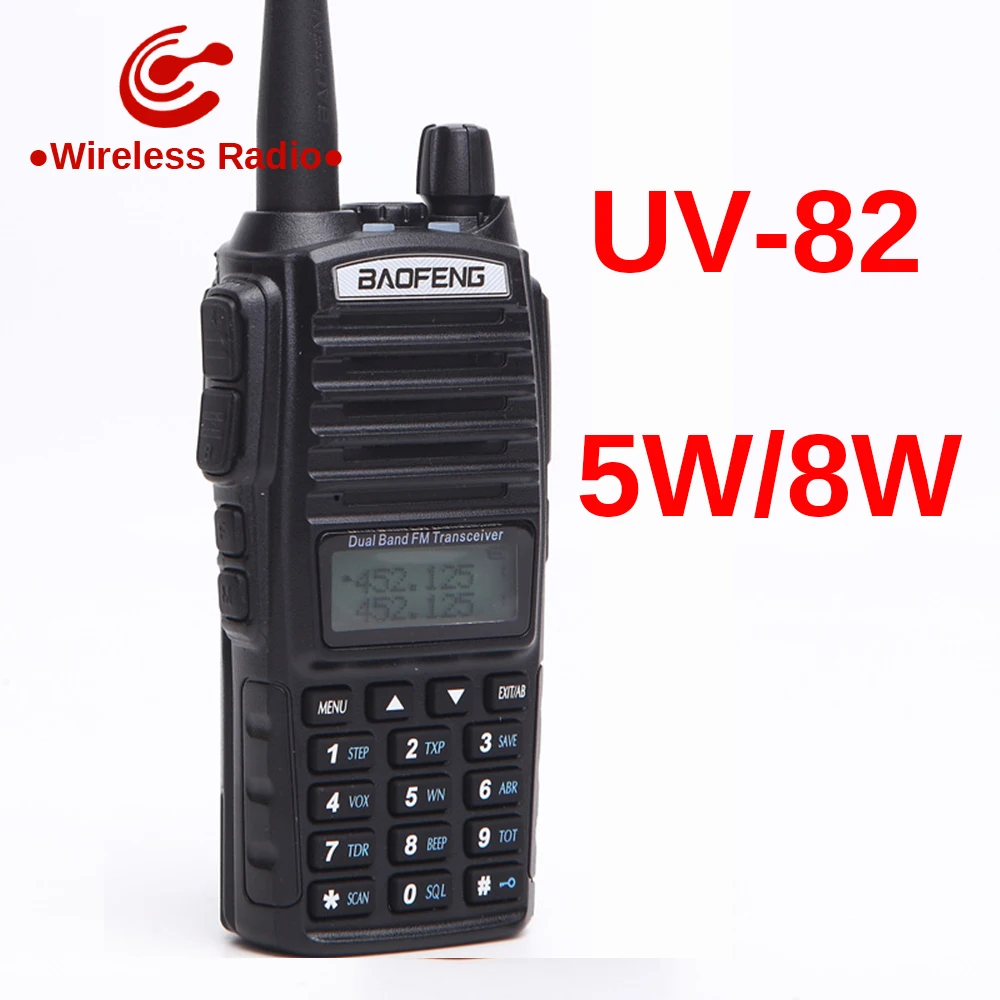 Рация 10 км BaoFeng UV-82 8 Вт 5 двухдиапазонный 136-174/400-520 МГц FM Ham двухсторонний