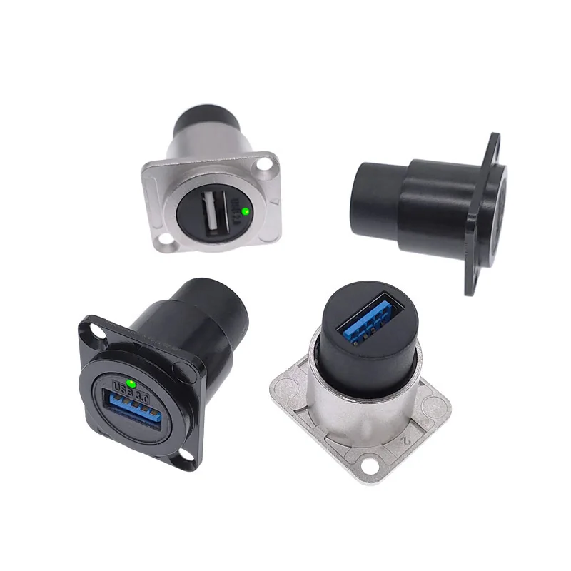 Usb 2.0 Female Socket Panel Mount Usb Connector Panel Mount Usb 2.0
