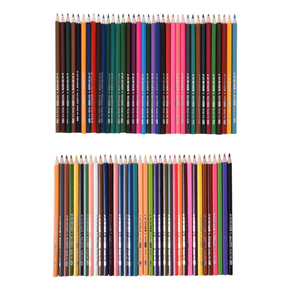 

72 Color Premium Pre-Sharpened Water-soluble Water Colored Pencils with Brush for Artist Art Drawing Sketching Writing Artwork