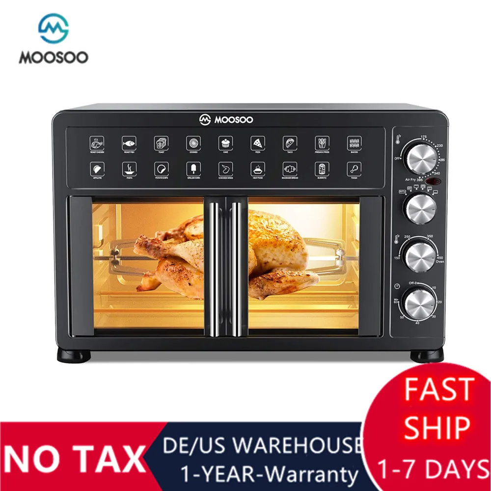Moosoo Ma25 30qt Large Air Fryer Oven Toaster Convection Oven