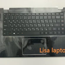 Для lenovo верхний чехол L 80qd b w/KB ру C-крышка с клавиатура сенсорная панель Черный Фирменная Новинка 5CB0K61132