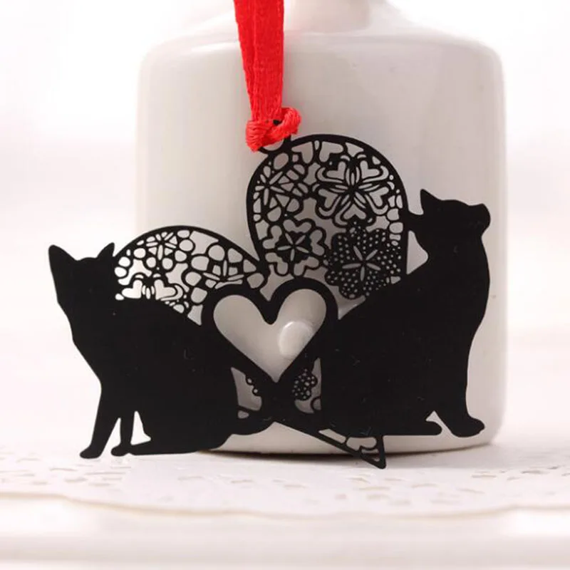 

Kawaii Cute Black Cat Series Metal Bookmark Novelty Creative Gift Book Paper Korea Stationery Office Student School Supplies