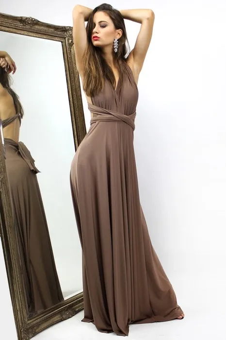Vestidos de festa de Casamento Новое модное свадебное платье с бантом и складками Сексуальное Красное Длинное платье подружки невесты с открытой спиной