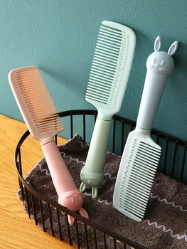 

TENMIU Net Red Comb for Women Only Long Hair Anti-static Household Cute Cartoon Girl's Straight Comb Portable Tangle Teezer P55