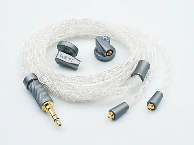 3.5mm Audio OURART QJ21 флагманский наушник с динамическим драйвером MMCX HiFi - Цвет: 3.5mm Audio