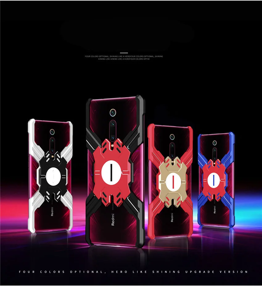 Для Xiaomi mi 9T mi 9 BalckShark 2 Helo чехол для телефона Алюминиевый металлический бампер механический чехол для телефона для Xiao mi Red mi note 7 K20