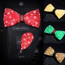 Рождественская повязка с перьями галстуки для мужчин ручной работы Натуральное птичье перо изысканный галстук-бабочка Брошь Pin набор Снежинка фестиваль подарок