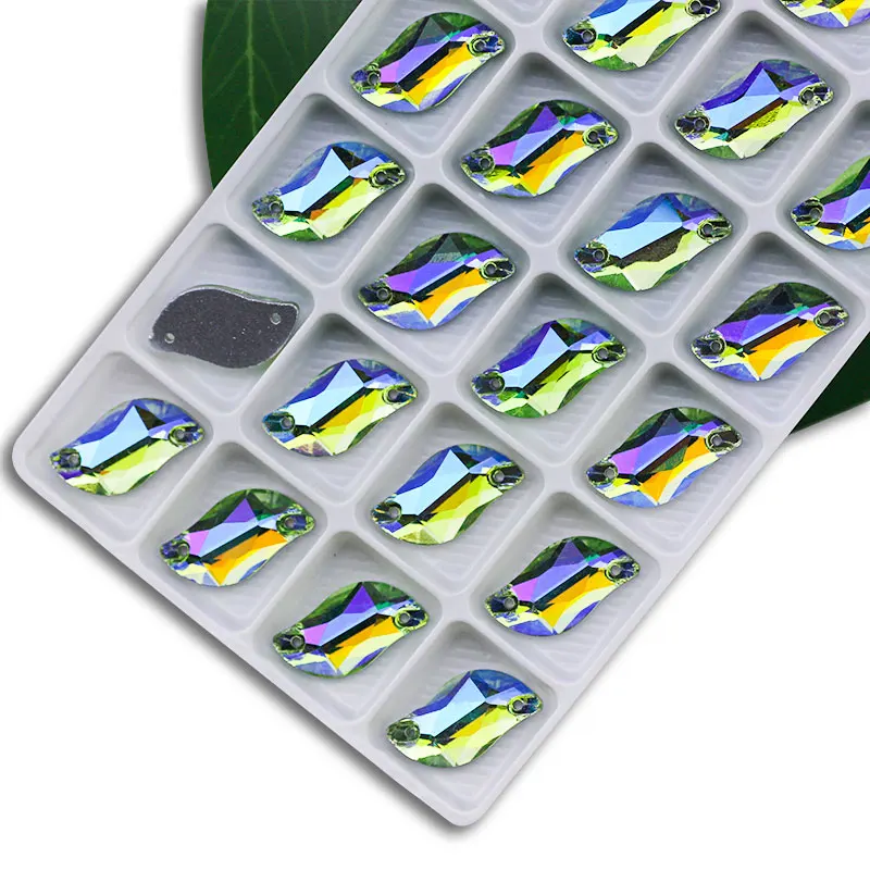 Sparkling S-Shape Colorful Glass Rhinestones