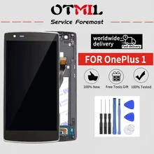 5," OTMIL для ONEPLUS One рамка сенсорного ЖК-экрана дигитайзер Замена для Oneplus One One1 дисплей A0001
