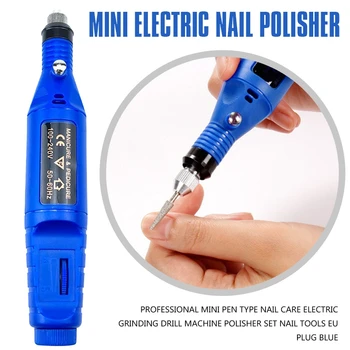

Professional Mini Pen Type Nail Care Electric Grinding Drill Machine Polisher Set Nail Tools EU Plug