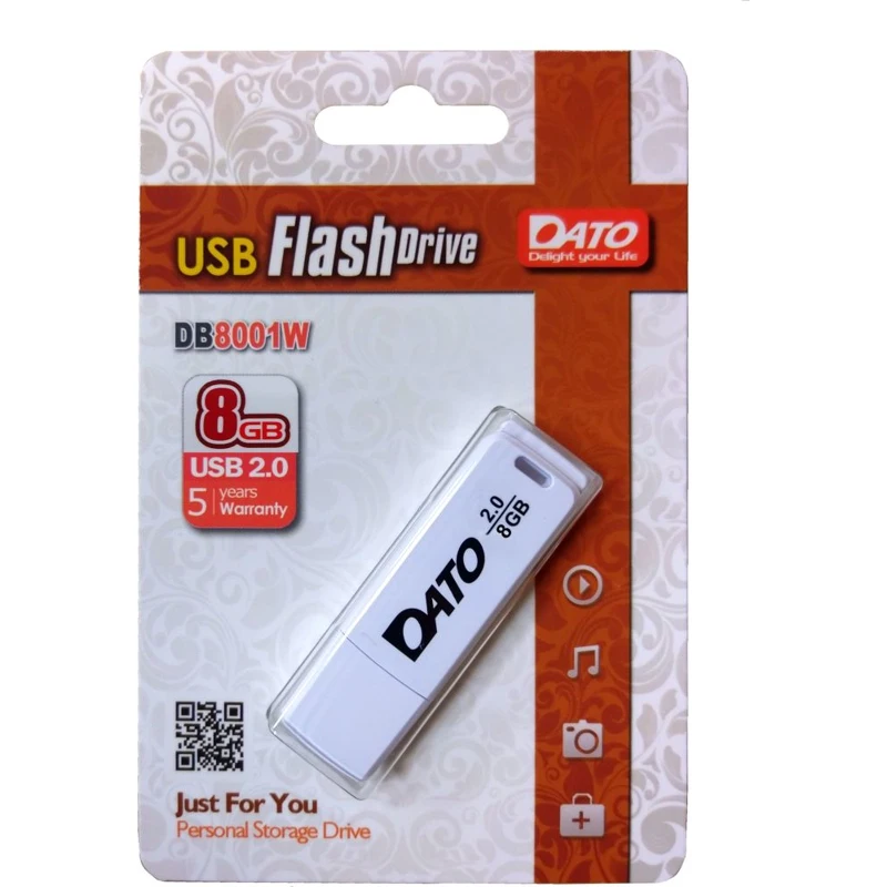 Флешка USB DATO DB8001 8Гб USB2.0 белый (db8001w 08g)|USB флэш-накопители| |