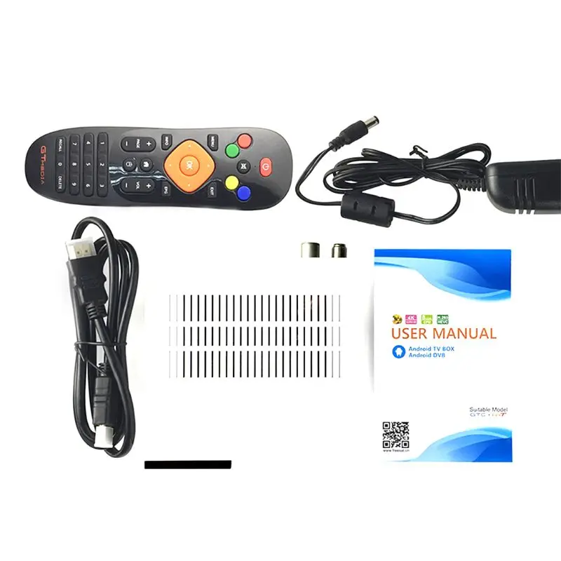 GTmedia GTC приемное устройство DVB-S2 DVB-C DVB-T2 ISDBT Amlogic S905D android 6,0 ТВ контейнер под элемент питания 2 Гб оперативной памяти, 16 Гб встроенной памяти, спутниковый 1 год IP ТВ приемник ТВ коробка - Цвет: UK
