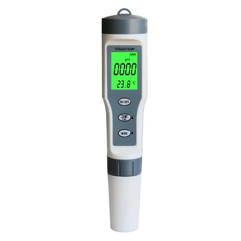 

Professional Digital Water Tester 3 in 1 Test Tds/Ph/Temp Water Quality Monitor Tester Kit for Pools Drinking Water