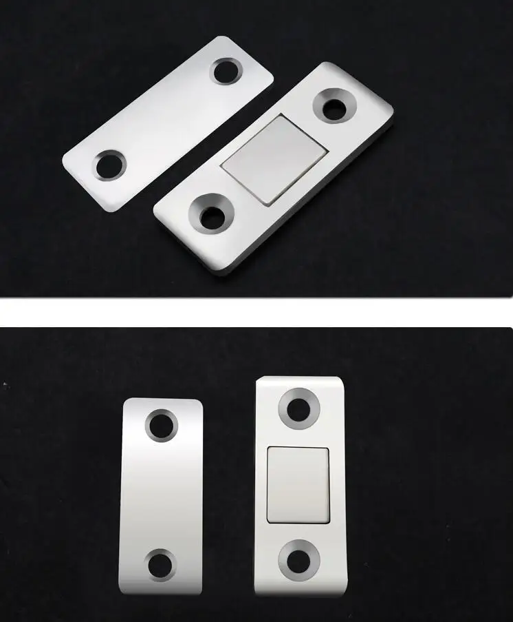 1 Juego de tope magnético Stealth para puerta, pestillo para puerta sin