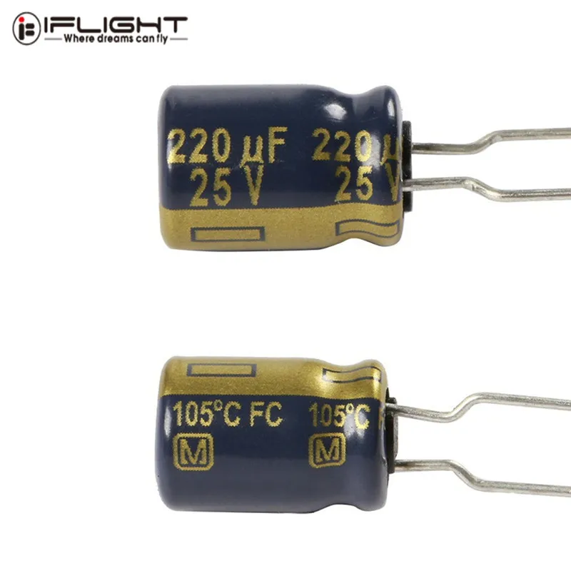 5 шт iFlight 25 в 220 мкФ/35 В 680 мкФ/50 в 470 мкФ 1200 мкФ FM серия Hifi конденсатор для радиоуправляемого дрона FPV гоночный мультиротор запчасти Асса