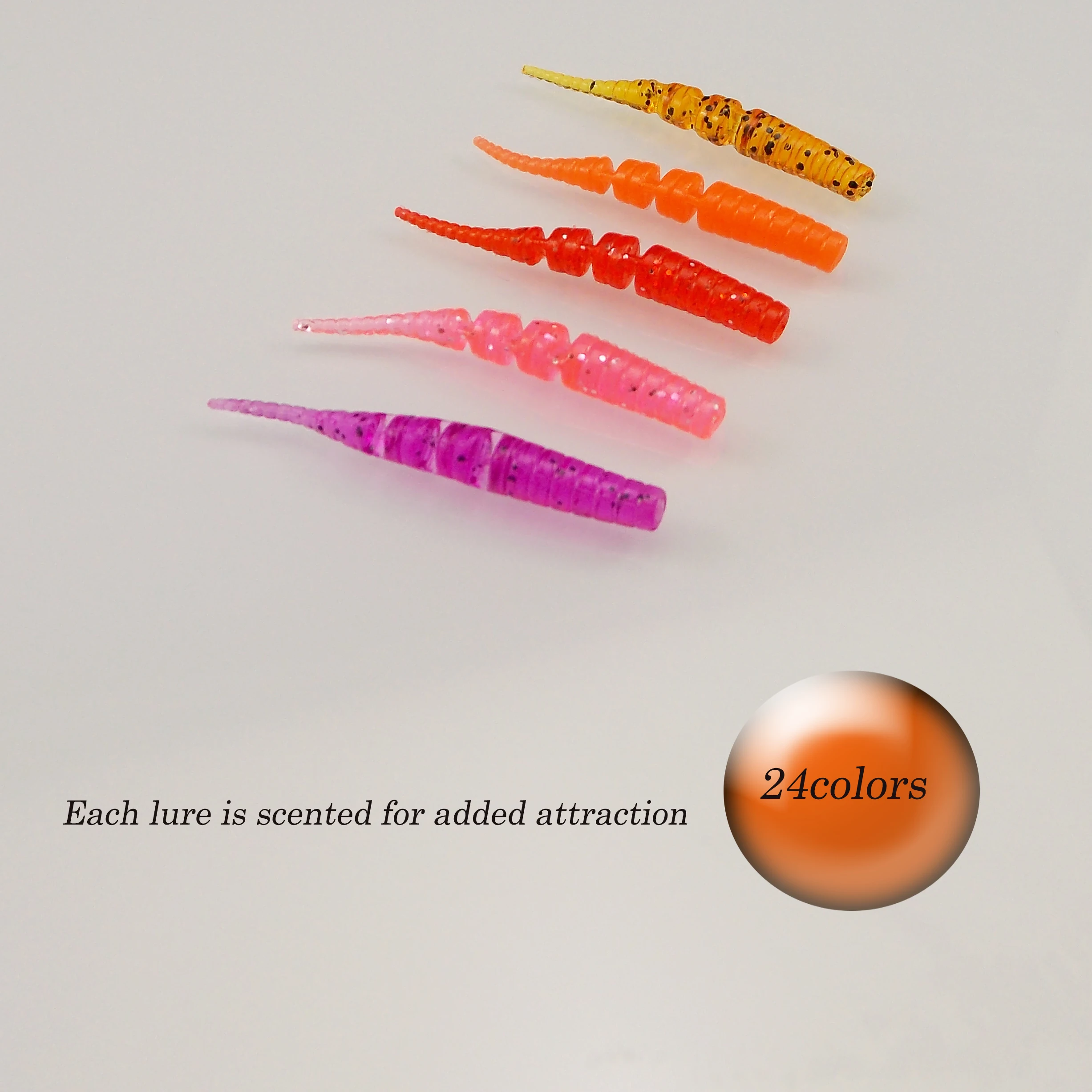 ESFISHING Polaris 42mm Sinking Artificial Silicone Soft Worm Baits Softness Pesca Tackle Winter Ice Fishing Lures Free shipping