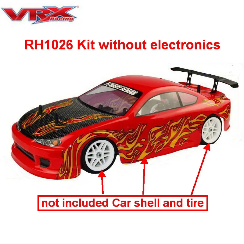 VRX Racing RH1026 комплект 1/10 масштаб 4WD Электрический RC автомобиль, без электроники, не входит в комплект автомобиля оболочки и шины