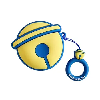 

Unique Unique Bell Pattern Soft Silicone Protective Case Shockproof Cover Skin Protector with Lanyard for Airpods 1/2 Charging