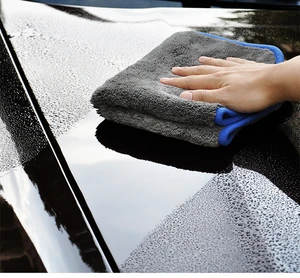 Image 5 - מיקרופייבר מגבת עם רכב לשטוף מיט מיקרופייבר ניקוי בד (1000GSM) סופר רך חזק ספיגת לרכב ניקוי