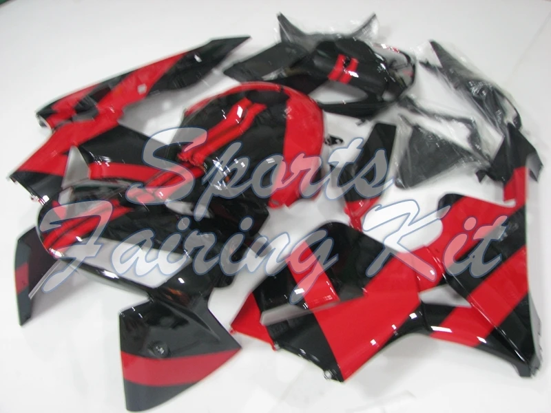 Пластиковые обтекатели для CBR 600 RR 2005 2006 черный красный обтекатель 06 Кузов