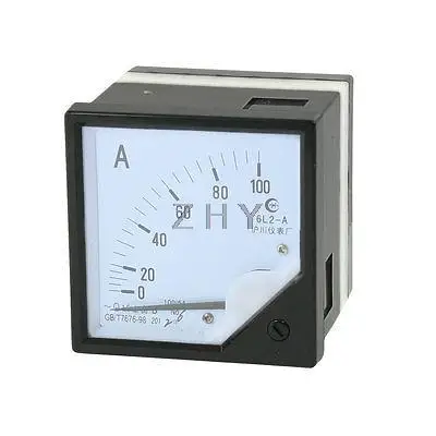 

Class 1.5 Accuracy AC 0-100A Square Shaped Dial Analog Panel Ammeter