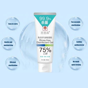 

80ml Household Disposable Rinse Free Hand Sanitizer Portable Hand Cleaner Sanitizer Hand Soaps Hands Care Hand sanitizer gel