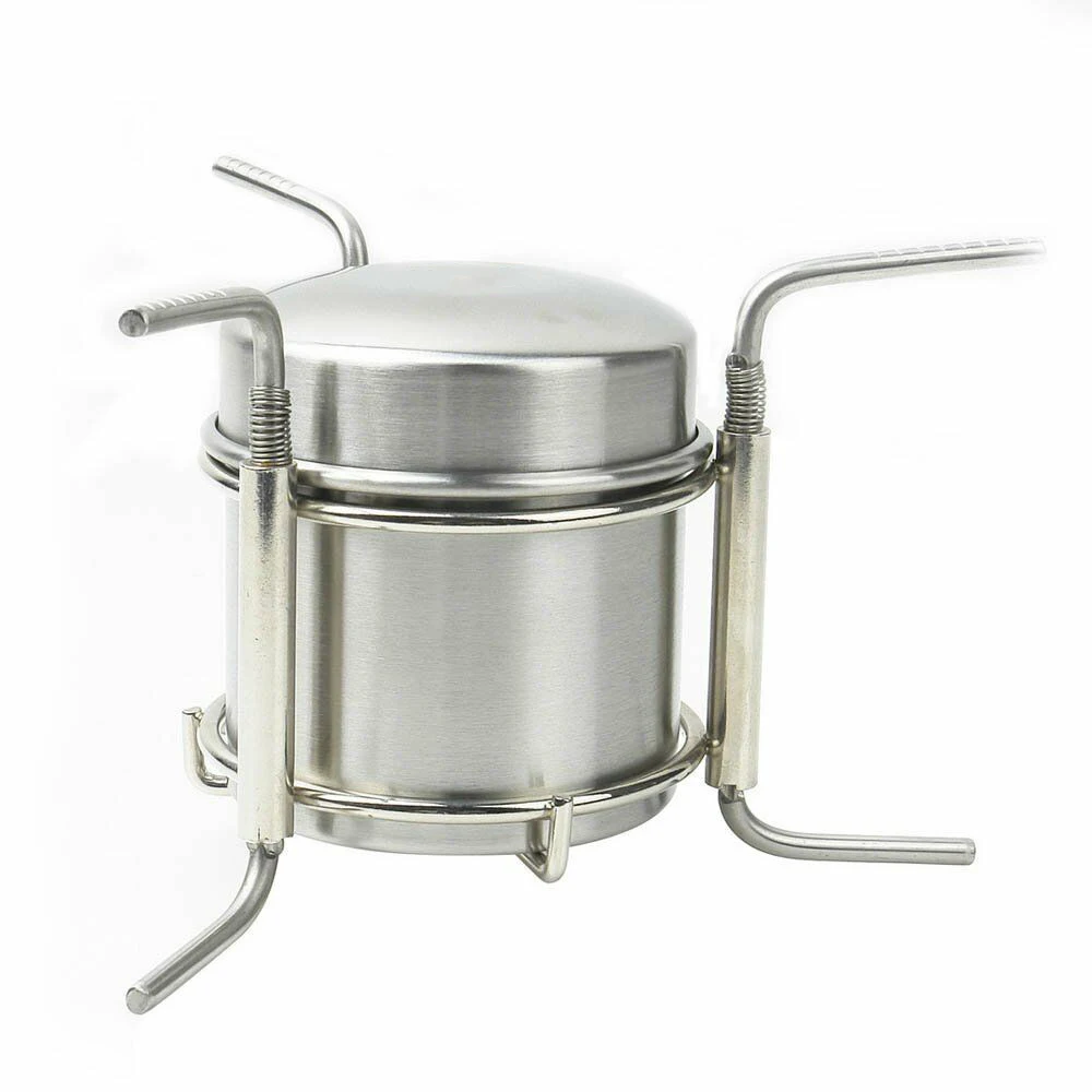 

Backpacking Alcohol Stove Windscreen Combo Kit 100ML Stainless Steel Ultra-light