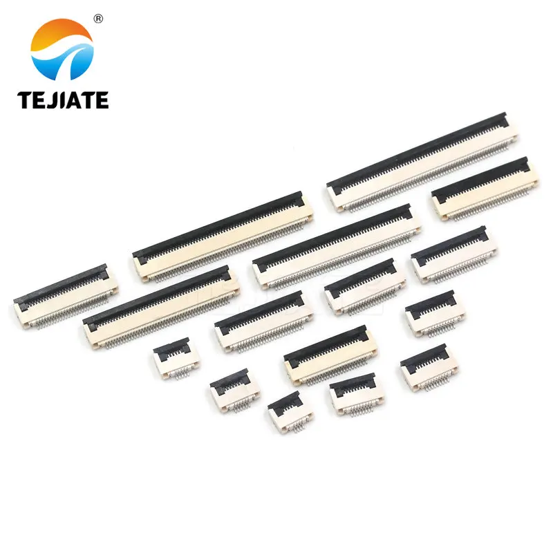 

10PCS FFC/FPC Connector Flat Cable Socket 0.5MM Adapter 4/5/6/8/9/10/12/14/16/18/20/22P Down Flip Type Plug Kit