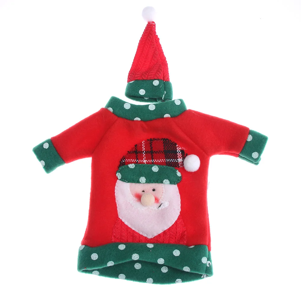 Good Design Christmas Party Decoration Red Wine Bottle Cover New Year's Products New Year Decor