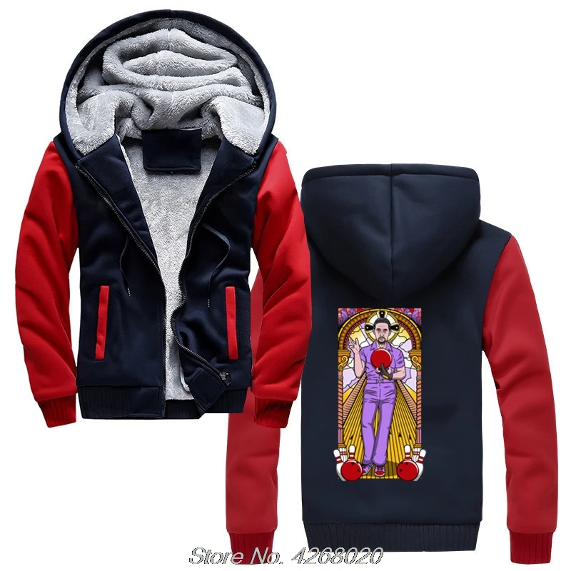 

Men Winter Thicken Sweatshirts The Big Lebowski The Jesus Nobody F With Da Jesus Funny Quote Artsy Awesome Artwork Hoodies