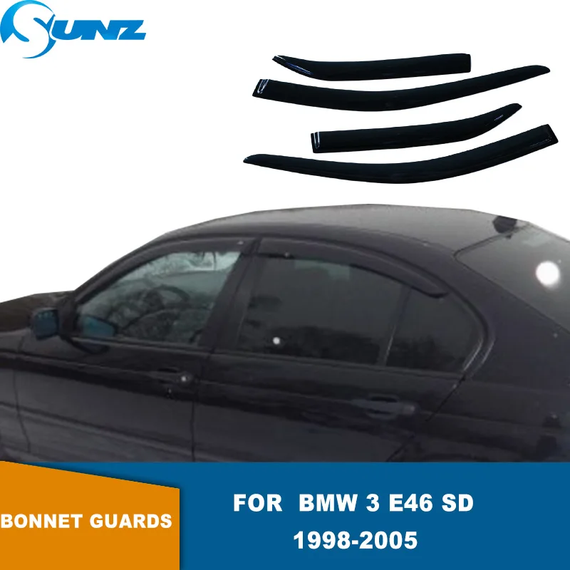 Дверные козырьки для BMW 3 E46 Sd 1998 1999 2000 2001 2002 2003 2004 всепогодные щитки боковые