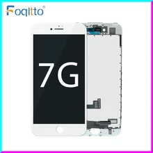Foqitto AAA экран сотового телефона Быстрая доставка Лучшая замена экрана для iphone 7 Дисплей(China)