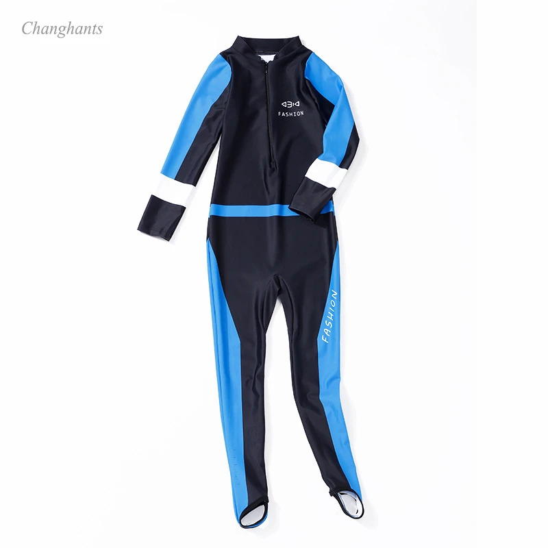 sw1412 new Boy long sleeve Rash Guard Children one piece swimsuit little boy surfing wear child bathing Suits boy's summer wear - Цвет: sw1412