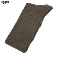 Женские зимние однотонные теплые мягкие толстые длинные повседневные носки средней длины на осень