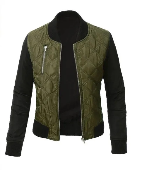 Женская Повседневная куртка с длинным рукавом летная на молнии байкерские