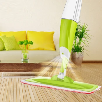 

New Spray Mop With Cleaning Cloth Head Combination For Wooden Floor Ceramic Tile Automatic Mop Wet Or Dry Home Cleaning Tools