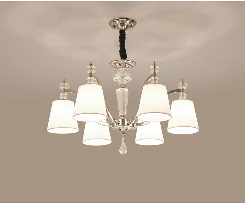 6 light Черный ноутбук в металлическом корпусе 4/6/8 люстра 220v Современная Люстра светильник Гостиная люстра светильник Инж - Цвет абажура: 6 light